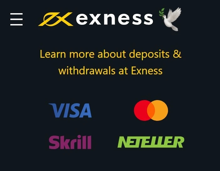 Exness Deposit and Withdrawals